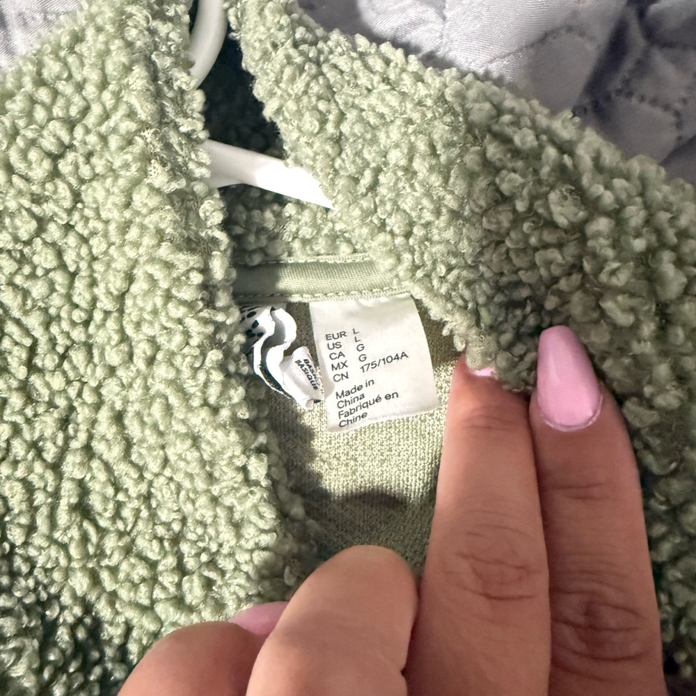Green Textured Jacket